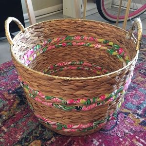 Lilly Pulitzer Woven Basket
